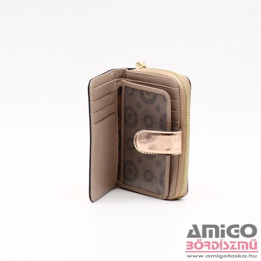 Peterson rosegold lakk kívül cipzáras kicsi női bőr pénztárca ptn1n-602-6884