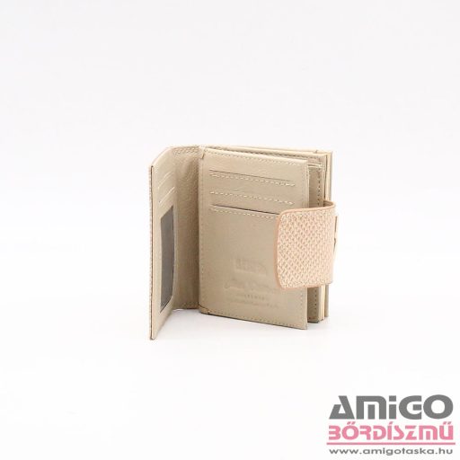 Peterson rosegold lakk / kígyó mintás / kívül keretes kicsi női bőr pénztárca ptn42329-dsl/6105