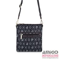   Pierre cardin fekete / szürke férfi műbőr válltáska 22240