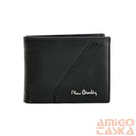 Pierre cardin fekete férfi bőr pénztárca 8806-143