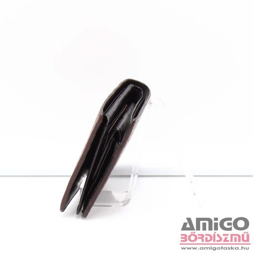 Pierre cardin barna kockás férfi bőr pénztárca 8806-22