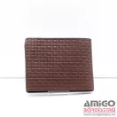 Pierre cardin barna kockás férfi bőr pénztárca 8806-22