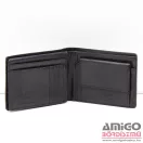 Pierre cardin barna kockás férfi bőr pénztárca 8806-22