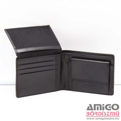 Pierre cardin barna kockás férfi bőr pénztárca 8806-22