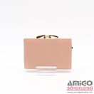 Prestige rózsaszín kívül keretes kicsi női bőr pénztárca prf46001r-z