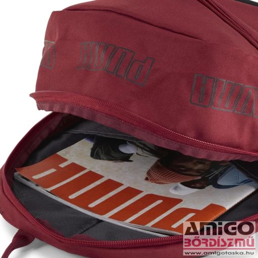 Puma bordó / fekete textil hátizsák 07995235