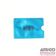 RFID fólia türkizkék / feliratos fekvő