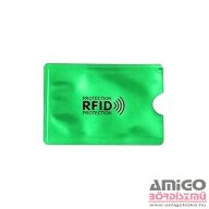 RFID fólia zöld / feliratos fekvő