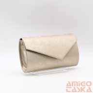 Rostbőr arany márványos srég V ráhajtós alkalmi táska