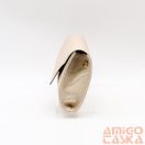 Rostbőr arany rücskös srég V ráhajtós alkalmi táska