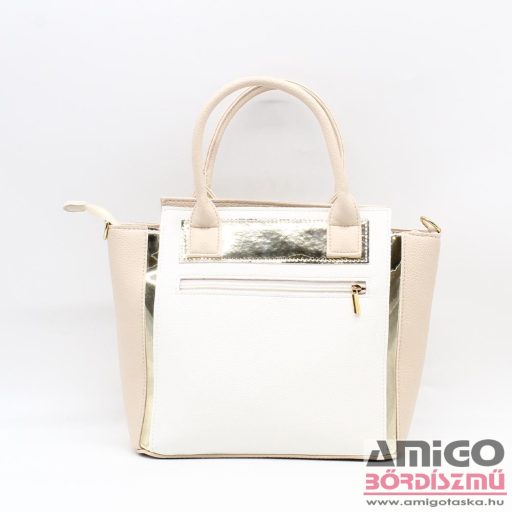 Rubina bag fehér erezett / bézs erezett / sötétbézs erezett / arany rostbőr női kézi / válltáska