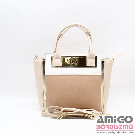 Rubina bag fehér erezett / bézs erezett / sötétbézs erezett / arany rostbőr női kézi / válltáska