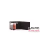 S . belmonte fekete férfi puha bőr pénztárca ms1021