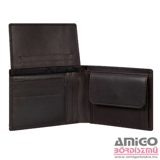 Samsonite sötétbarna férfi bőr pénztárca attack2 144446-1320
