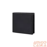   Samsonite fekete kicsi férfi bőr pénztárca attack 2 144453-1041