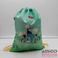 Santoro zöld / kék / biciklis tornazsák