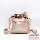 Silvia rosa rosegold erezett női műbőr váll / hátitáska sr-5593zn