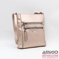 Silvia rosa rosegold női műbőr válltáska sr-5771