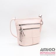   Silvia rosa gyöngyház rózsaszín női műbőr válltáska sr-5808