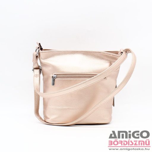 Silvia rosa rosegold női műbőr válltáska sr-5808