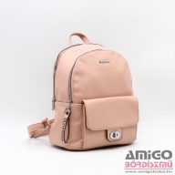 Silvia rosa púder műbőr női hátizsák sr-6041