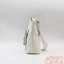 Silvia rosa fehér női műbőr válltáska sr-6080