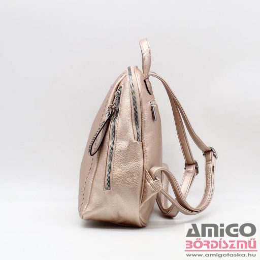 Silvia rosa rosegold műbőr női hátizsák sr-6634zt