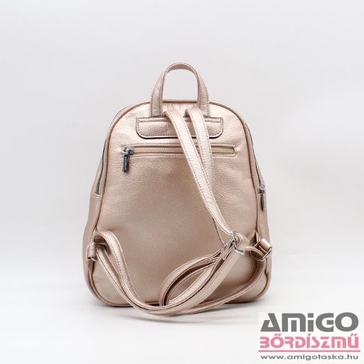 Silvia rosa rosegold műbőr női hátizsák sr-6634zt
