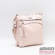   Silvia rosa gyöngyház rózsaszín női műbőr válltáska sr6791