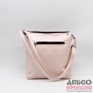 Silvia rosa gyöngyház rózsaszín női műbőr válltáska sr6791