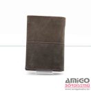 Synchrony barna / matt / varrott álló férfi bőr pénztárca vd11209