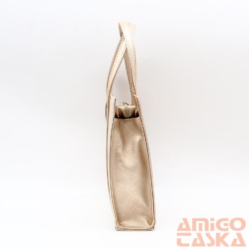 Terazo rosegold / rücskös arany rostbőr női kézi / válltáska 1423