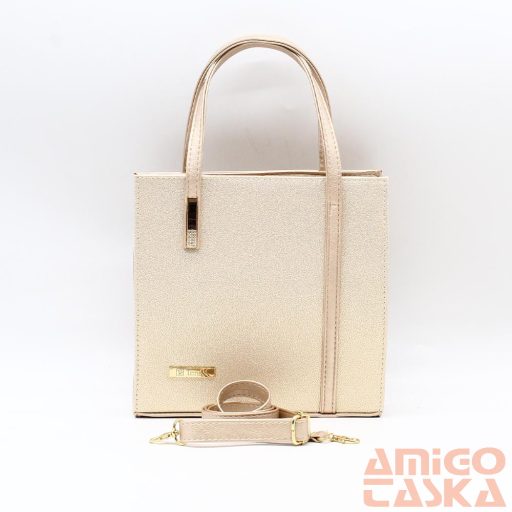 Terazo rosegold / rücskös arany rostbőr női kézi / válltáska 1423