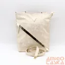 Terazo arany márványos / arany anyagában mintás / fényes arany srég cipzáras rostbőr női válltáska 755
