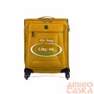 Touareg mustársárga textil négykerekű kicsi bőrönd air6932