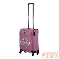   Touareg rózsaszín textil négykerekű kicsi bőrönd air6932