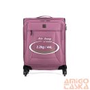 Touareg rózsaszín textil négykerekű kicsi bőrönd air6932