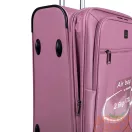 Touareg rózsaszín textil négykerekű közepes bőrönd air6932