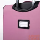 Touareg rózsaszín textil négykerekű nagy bőrönd air6932