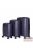Touareg metál lila polypropylén négy kerekű bőrönd szett MATRIX