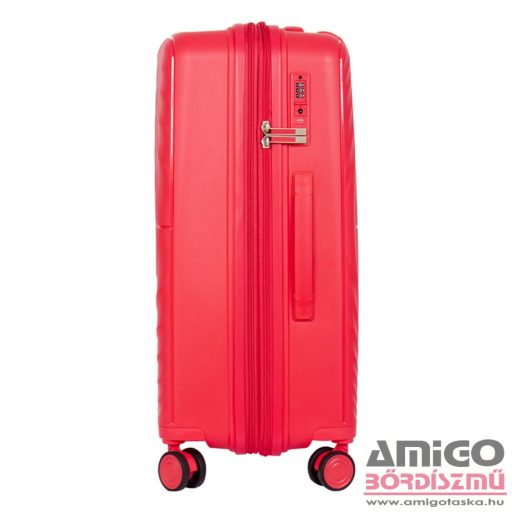 Touareg pink polypropylén négy kerekű közepes bőrönd tou-8002