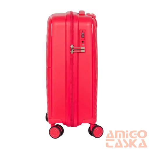 Touareg pink polypropylén négy kerekű kicsi bőrönd tou-8002