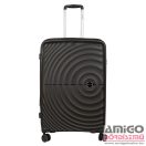 Touareg fekete polypropylén négy kerekű nagy bőrönd tou-8002