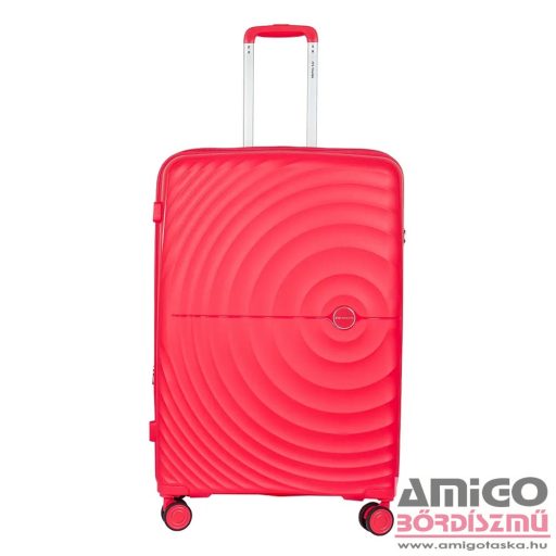 Touareg pink polypropylén négy kerekű nagy bőrönd tou-8002