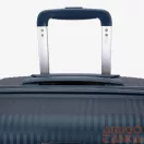 Touareg metál kék polypropylén négy kerekű nagy bőrönd tou-8009