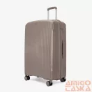 Touareg metál pezsgőarany polypropylén négy kerekű nagy bőrönd tou-8009