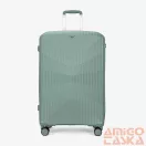 Touareg metál zöld polypropylén négy kerekű bőrönd szett tou-8009
