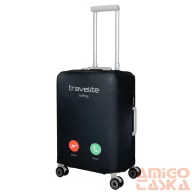 Travelite fekete bőröndhuzat S 312-05