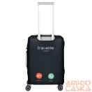 Travelite fekete bőröndhuzat S 312-05