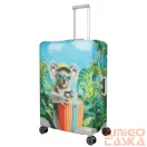 Travelite kék / koala mintás bőröndhuzat L 317-96